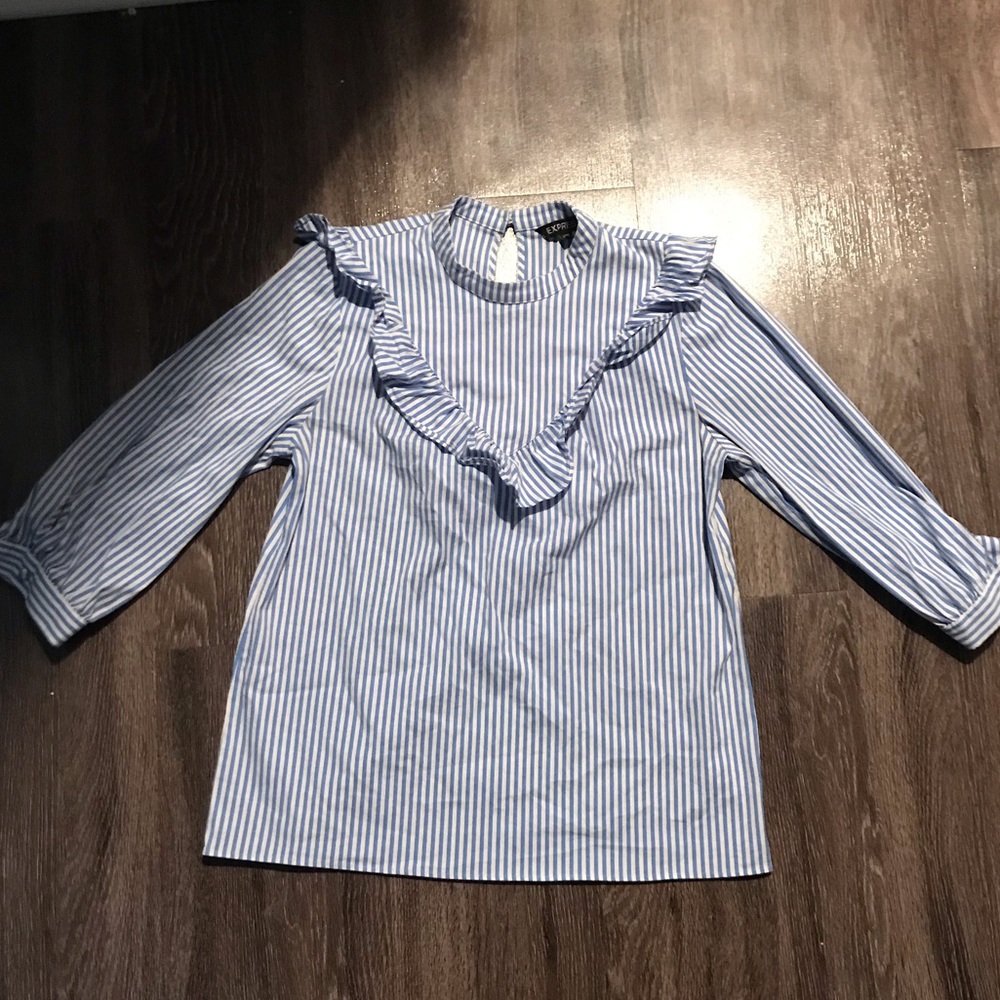 Blue /white Express Blouse